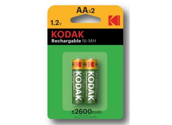 Kodak Rechareable NI-Mh 2600mAh..-- Min 2500mAh  -- AA*2